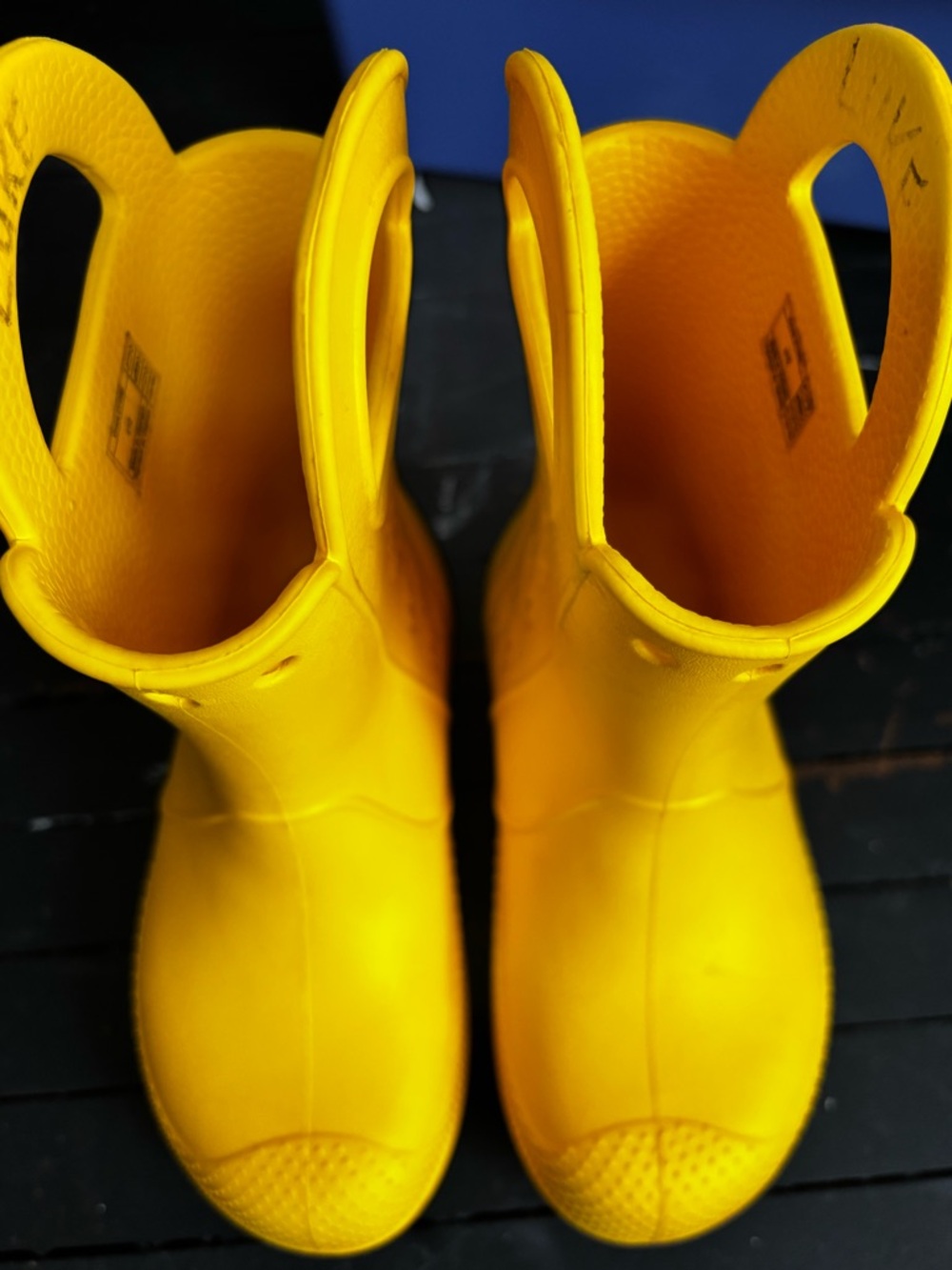 Crocs - Yellow Waterproof Boots